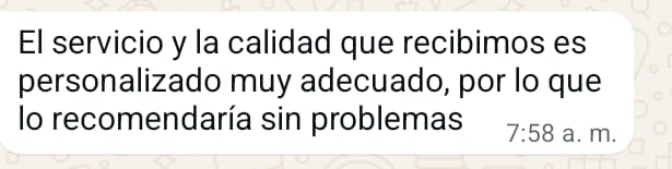Captura de WhatsApp de K